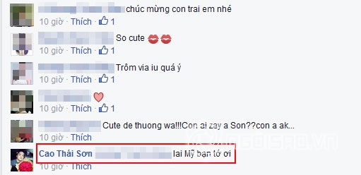 Cao Thái Sơn,Cao Thái Sơn khoe con,Cao Thái Sơn có con,sao Việt úp mở chuyện có con