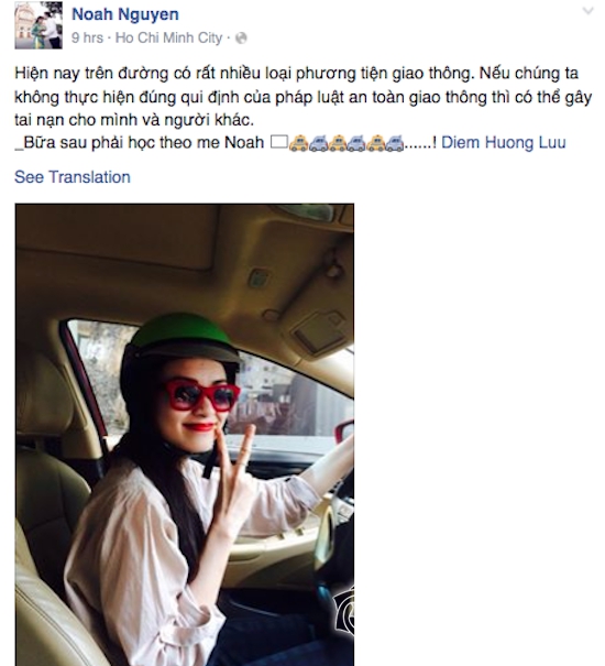 Diễm Hương, Hoa hậu Diễm Hương, chồng sắp cưới Diễm Hương, Diễm Hương đội mũ bảo hiểm đi ô tô, bà bầu Diễm Hương 