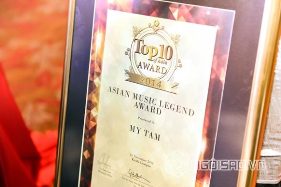 sao Việt, Mỹ Tâm, họa mi tóc nâu, Mỹ Tâm được thế giới vinh danh, Mỹ Tâm đoạt giải Asia's Music Legend
