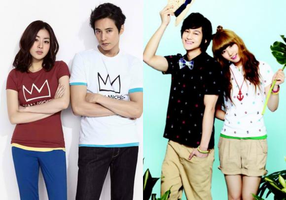 Thời trang cặp đôi, áo đôi, trang phục đôi, mặc áo đôi như sao Hàn