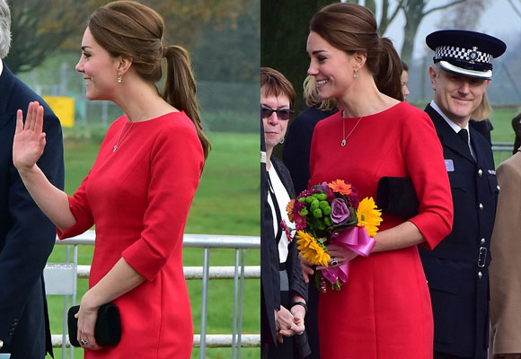 Công nương Kate,Kate Middleton,công nương Anh diện váy rộng,Kate mang song thai bé gái