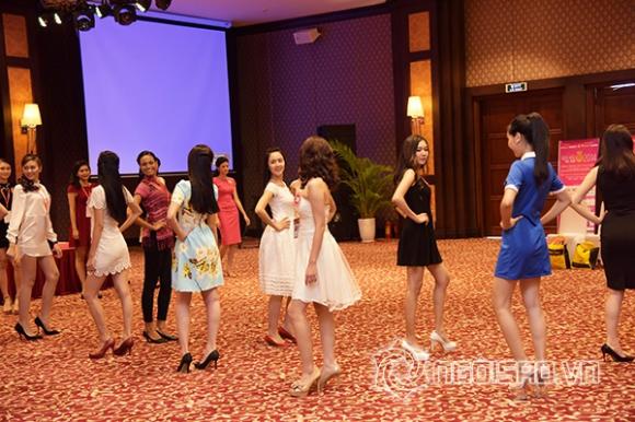 Hoa hậu Việt Nam 2014, HHVN 2014, Thí sinh HHVN 2014 hăng say tập catwalk, Thúy Hằng