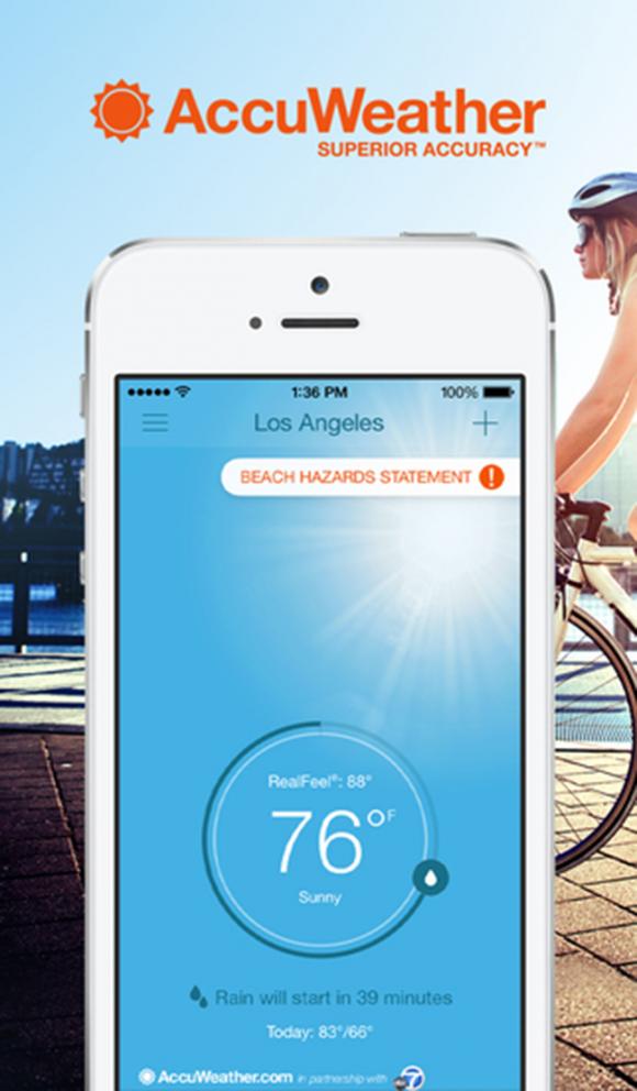 Ứng dụng,ứng dụng thời tiết,ứng dụng dành cho Android và iOS