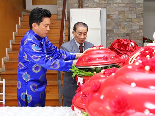 Sao Việt cưới,sao việt ăn hỏi,ăn hỏi kiểu truyền thống