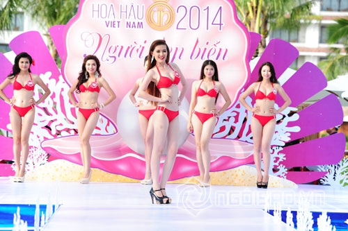 hoa hau viet nam 2014, thi sinh hoa hau viet nam, phan thi ao tam hoa hau viet nam, hoa hau viet nam bikini, anh deo hoa hau viet nam 2014