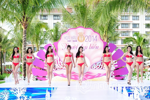 hoa hau viet nam 2014, thi sinh hoa hau viet nam, phan thi ao tam hoa hau viet nam, hoa hau viet nam bikini, anh deo hoa hau viet nam 2014