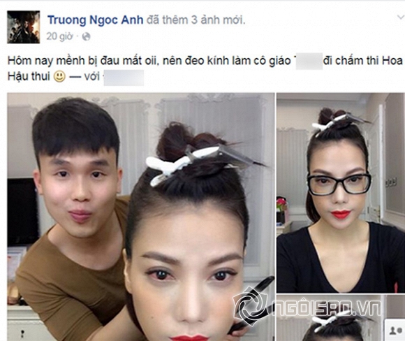 Trương Ngọc Ánh bị đau mắt, fan thương cảm vì Trường Ngọc Ánh bị đau mắt vãn làm việc, Trương Ngọc Ánh và Kim Lý