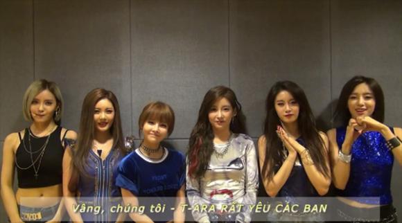 sao Hàn, sao Hàn sang Việt Nam, nhóm T-ara, nhóm T-ara đã gửi lời chào fan Việt, T-ara Minishow 