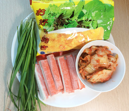 Bánh xèo kim chi, Cách làm Bánh xèo kim chi, Món ăn ngon