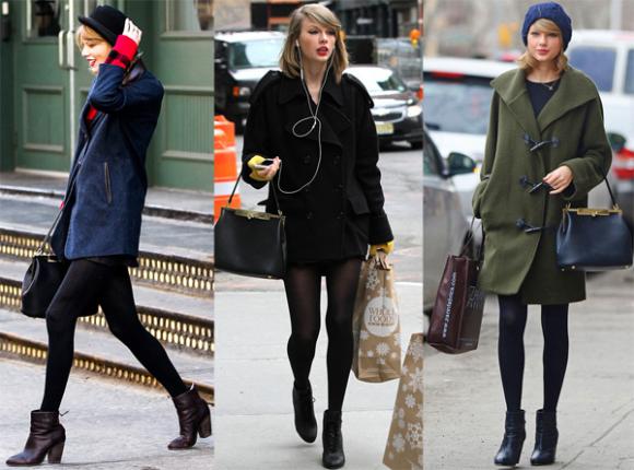 học Taylor Swift mix đồ đông, street style của Taylor Swift, công chúa nhạc đồng quê Taylor Swift mặc đẹp