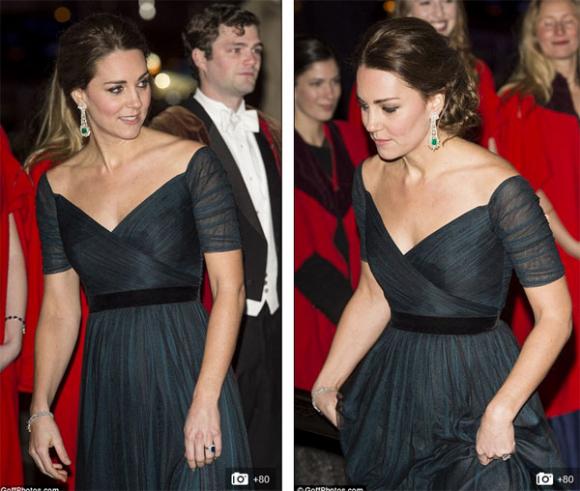 công nương anh Kate Middleton, thời trang bầu của Kate Middleton, Kate Middleton duyên dáng khi mang bầu