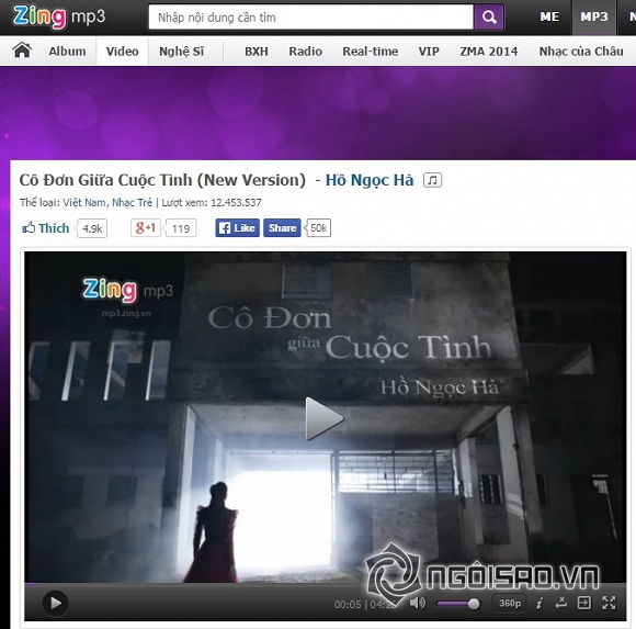 Bích Phương cạnh tranh “đàn chị” Hà Hồ giải MV, Zing Music Awards 2014, Hà Hồ và Bích Phương
