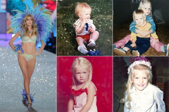 thời thơ ấu của sao hollywood, ảnh thơ ấu của thiên thần Victoria's Secret, thiên thần gợi cảm của Victoria's Secret