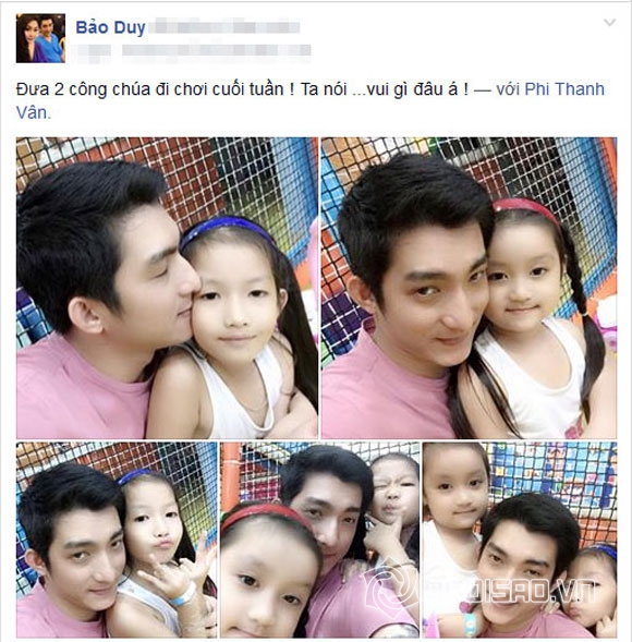 Phi Thanh Vân,Bảo Duy,Bảo Duy đưa hai con gái đi chơi,con riêng của Bảo Duy