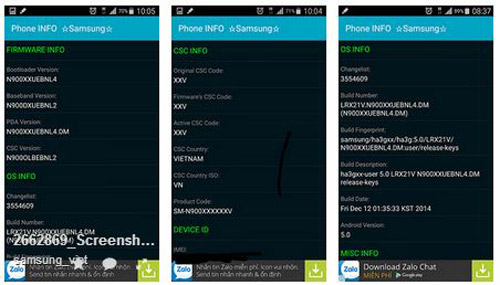  Android,nâng cấp androi,Galaxy Note 3 được nâng cấp Android