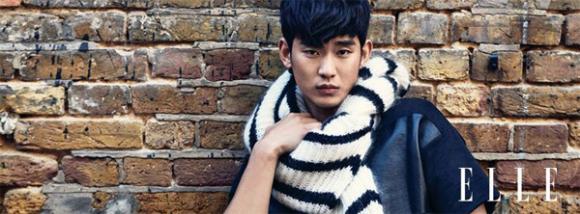 Kim Soo Hyun trên tạp chí Elle, vẻ đẹp của Kim Soo Hyun, nam diễn viên Kim Soo Hyun 
