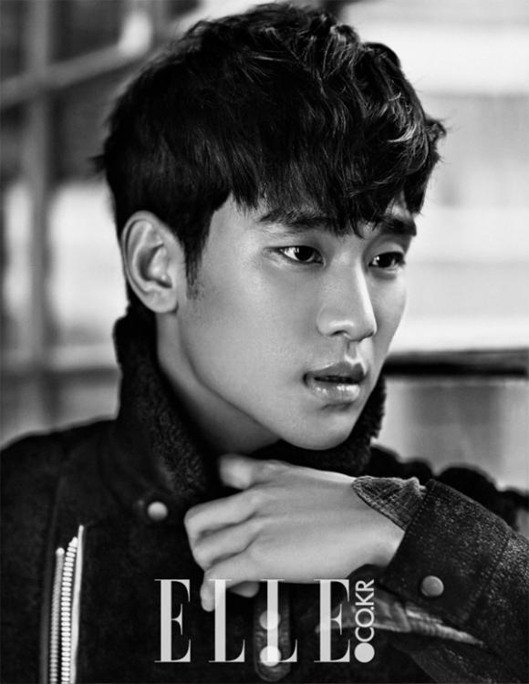 Kim Soo Hyun trên tạp chí Elle, vẻ đẹp của Kim Soo Hyun, nam diễn viên Kim Soo Hyun 
