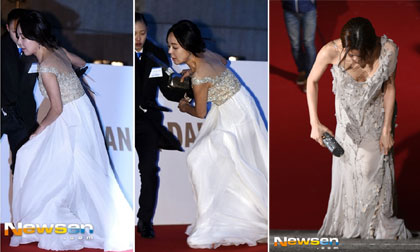 Yoona, lễ trao giải Giải thưởng điện ảnh Rồng Xanh lần thứ 38, Yoona bị chê xấu