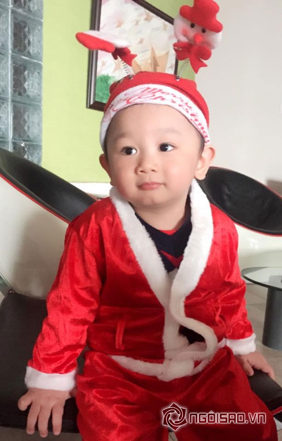Giáng sinh 2014,sao Việt đón Giáng sinh,nhóc tỳ nhà sao,Subeo,Diễm Hương