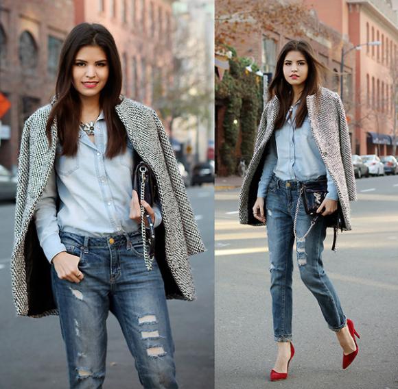 diện đồ thanh lịch như fashionista Mexico, nàng blogger thời trang Adriana Gastelum, học cách mix đồ như  Adriana Gastelum 