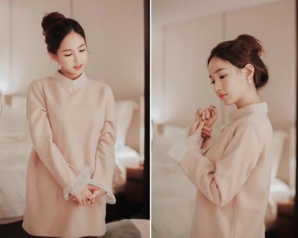 trang phục dành cho teen girl, thời trang công sở, kiểu trang phục ngọt ngào ngày đông