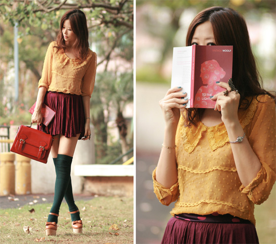 thời trang của fashionista Hồng Kông, cô gái Mayo Wo, style của Mayo Wo, blogger thời trang Mayo Wo 