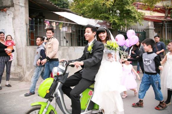 Rước dâu,rước dâu bằng xe đạp điện,rước dâu siêu độc