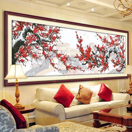 Tranh thêu chữ thập, Tranh phong thủy, Phong thủy nhà, Tư vấn phong thủy