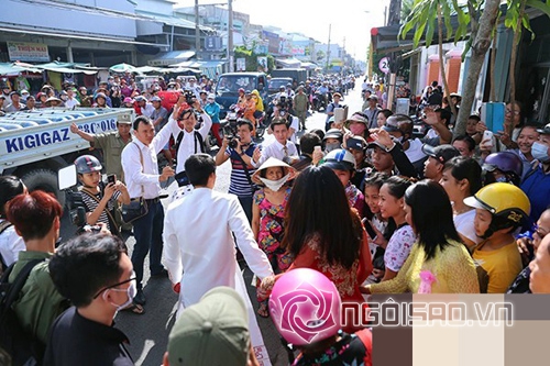 sao Việt,đám cưới sao Việt, lễ đón rước dâu xôn xao của sao Việt, đám cưới Thủy Tiên, đám cưới Tăng Thanh Hà, đám cưới Lam Trường 