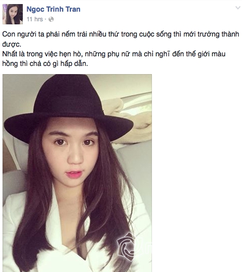 Ngọc Trinh, Ngọc Trinh khẳng định phụ nữ từng trải hấp dẫn, Ngọc Trinh thích phụ nữ từng trải