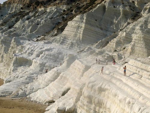 Vách đá Scala dei Turchi,Bờ biển Realmonte,Du lịch Ý