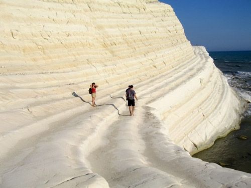 Vách đá Scala dei Turchi,Bờ biển Realmonte,Du lịch Ý