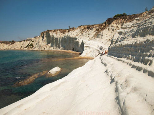 Vách đá Scala dei Turchi,Bờ biển Realmonte,Du lịch Ý