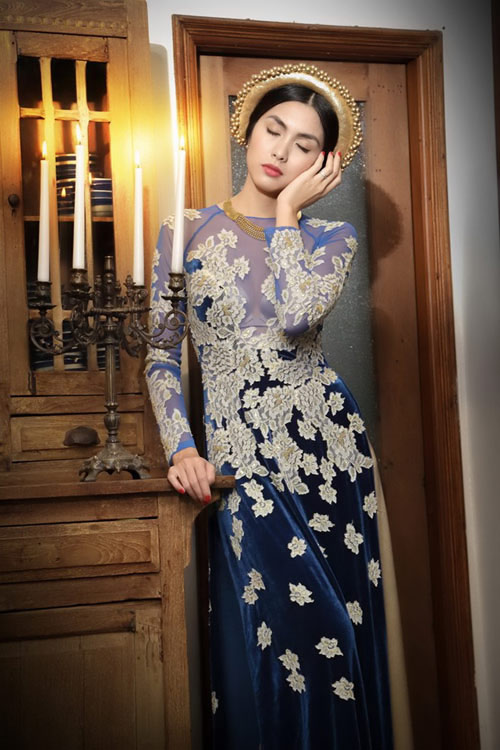 Thời trang sao việt,Áo dài cách tân,Tăng Thanh Hà,Trương Ngọc Ánh
