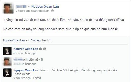 Xuân Lan,Siêu mẫu Xuân Lan,David Beckham