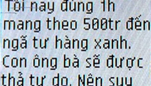 Thi thể trôi sông,Thi thể trong bao tải trôi sông,Nam sinh bị giết,Bắt cóc nam sinh tống tiền