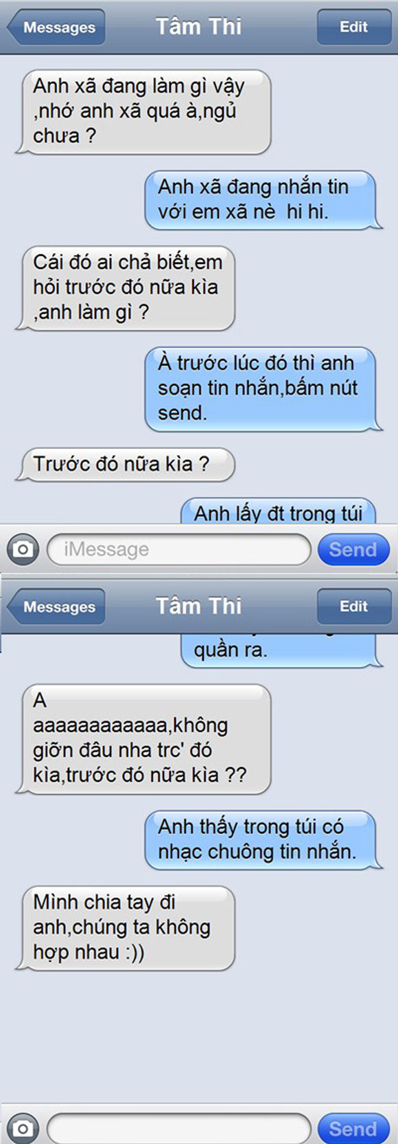 Tin nhắn hài hước,Tin nhắn chế,Tin nhắn vui