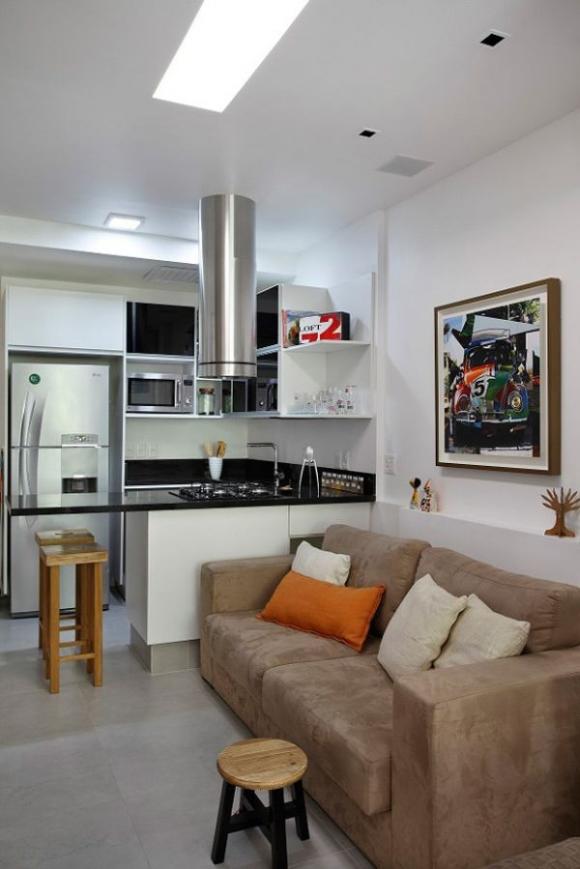 nhà đẹp,nội thất hợp lý, căn hộ 27m² dưới đây thật gọn gàng