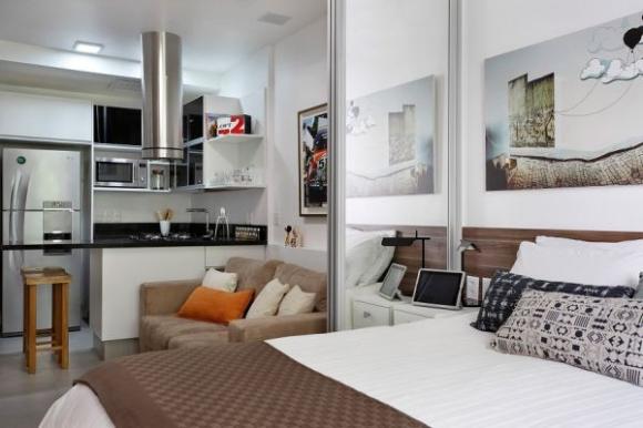 nhà đẹp,nội thất hợp lý, căn hộ 27m² dưới đây thật gọn gàng