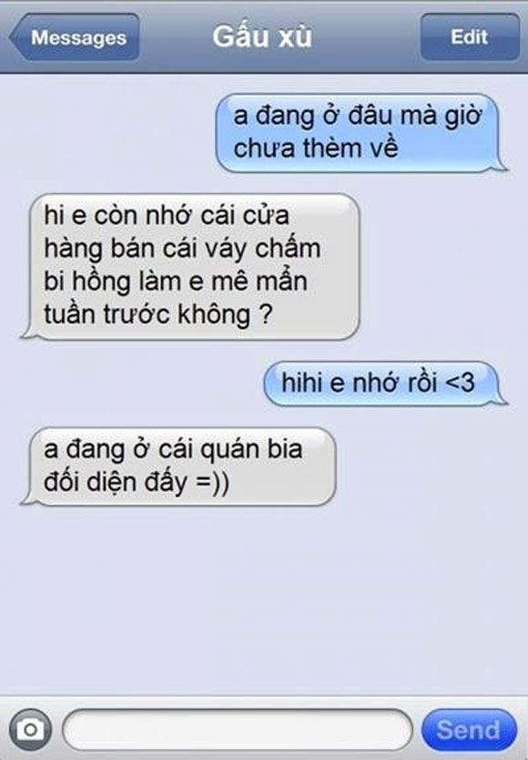 Tin nhắn vui,Tin nhắn hài hước,Tin nhắn chế