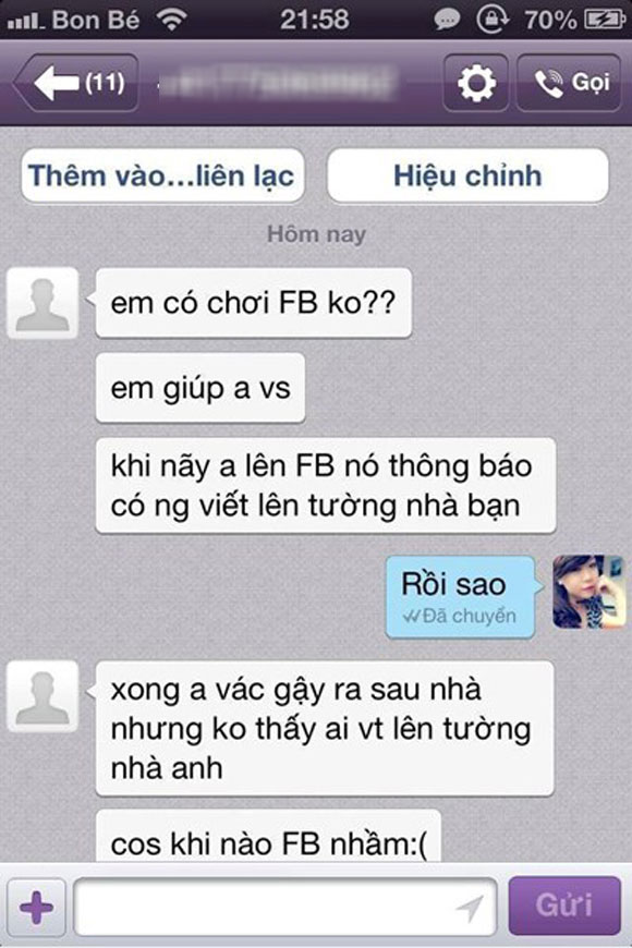 Tin nhắn vui,Tin nhắn hài hước,Tin nhắn chế