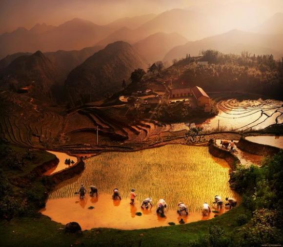 Ảnh đẹp vùng quê Đông Nam Á,ảnh nông thôn,vùng quê