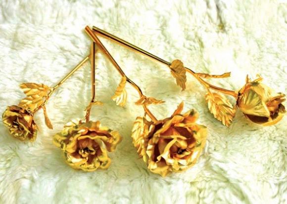 Vàng,những quy trình làm hoa bằng vàng