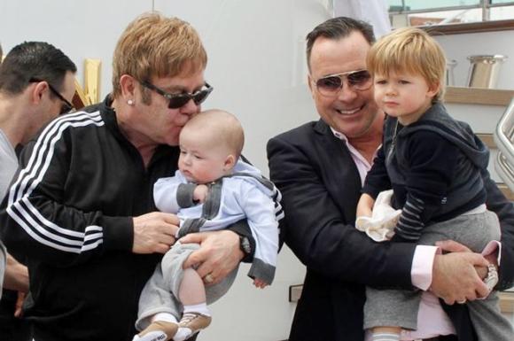 Sao đồng tính Hollywood,Elton John,David Furnish