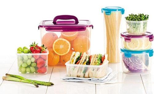 lưu ý dùng đồ nhựa đựng thực phẩm,thực phẩm đựng bằng đồ nhựa