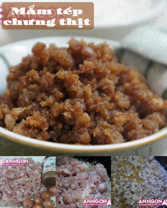 Thực đơn tối,món ngon,món ăn từ heo,mắn tép.