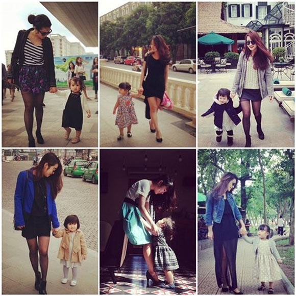 Sao Việt,sao Việt,thời trang sao,cặp mẹ con,mặc đẹp,Mi Vân,Thuý Hạnh,Minh Hà.