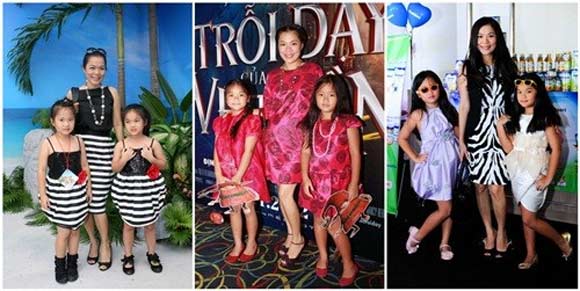 Sao Việt,sao Việt,thời trang sao,cặp mẹ con,mặc đẹp,Mi Vân,Thuý Hạnh,Minh Hà.