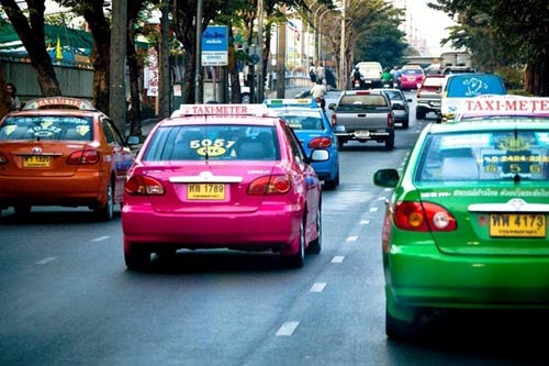 Độc đáo những chiếc taxi sắc màu ở Bangkok - 6