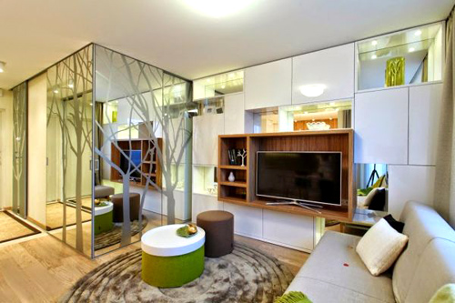 Trang trí nhà,Bài trí nội thất,Bài trí nhà chật